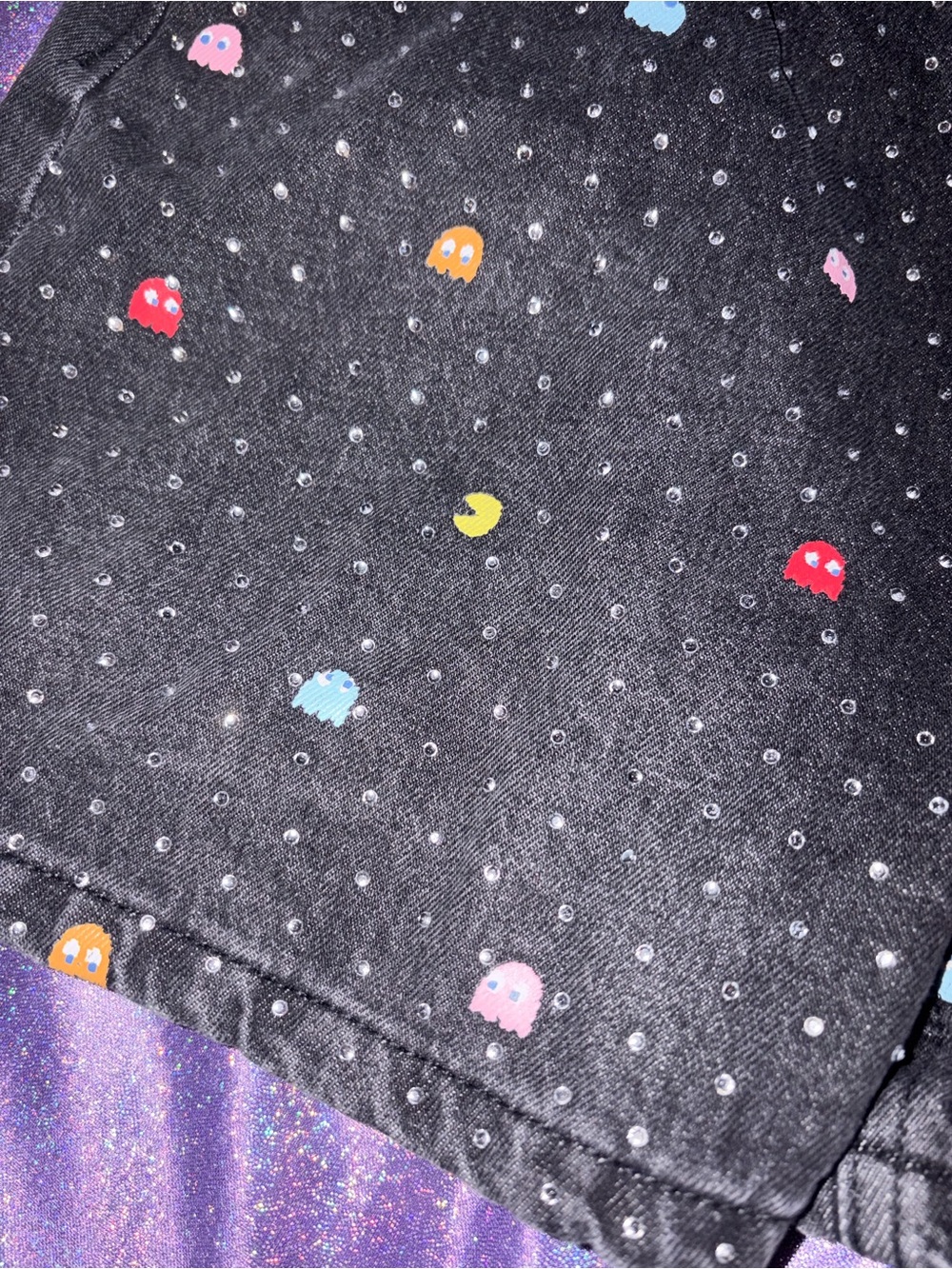 Justice Pac-Man Rhinestone Shorts - Picture 6 of 8